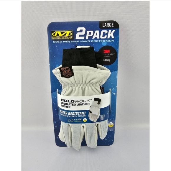 Mechanix Wear Cold Weather Insulated Leather Gloves 2pk. Large - Picture 2 of 4
